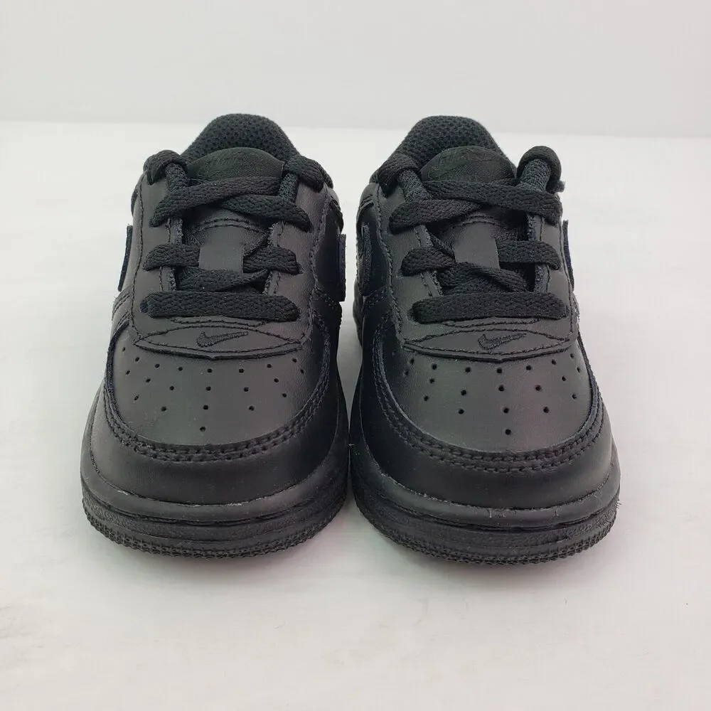 Nike Force 1 LE Baby Toddler Size 4c Triple Black Sneaker Shoes DH2926-001